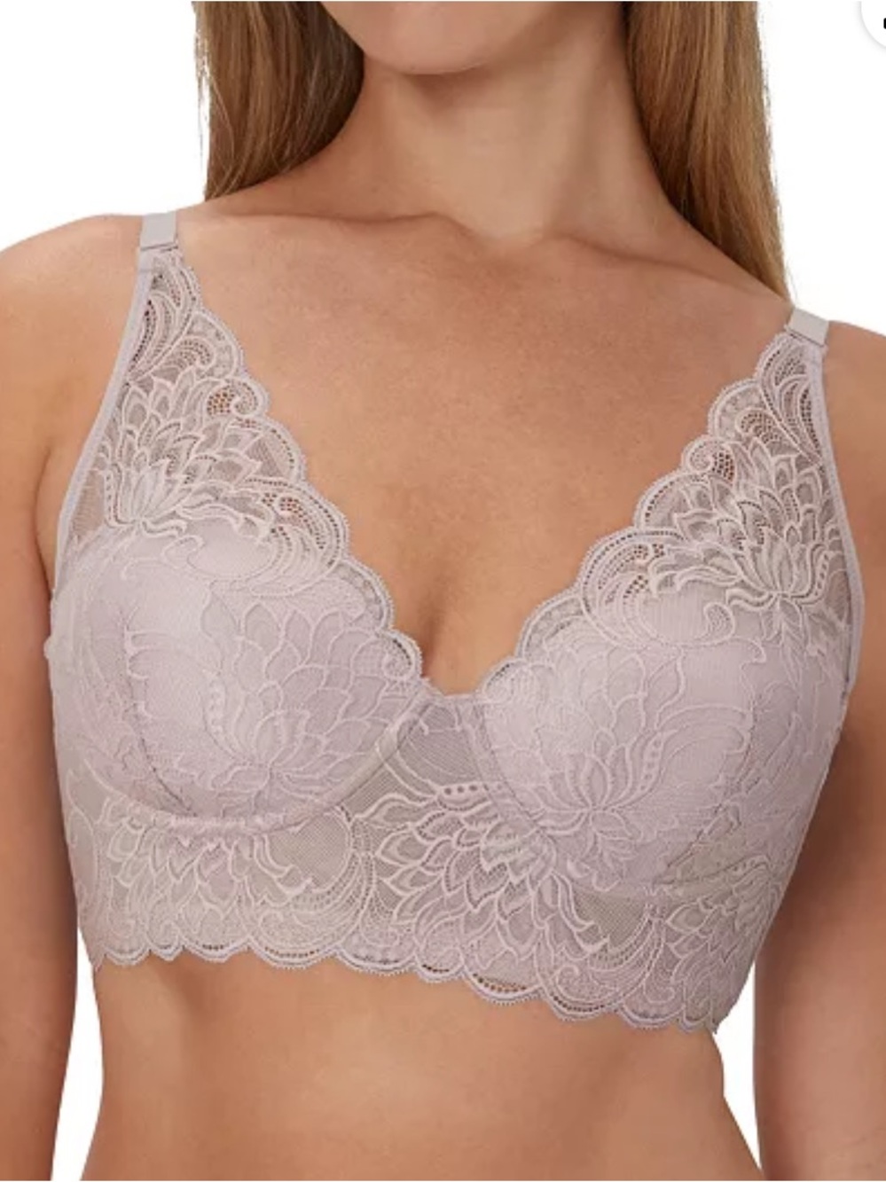 MAIDENFORM Wireless Dare To Bare All Over Lac Lace Convertible Bralette--NWT-38C